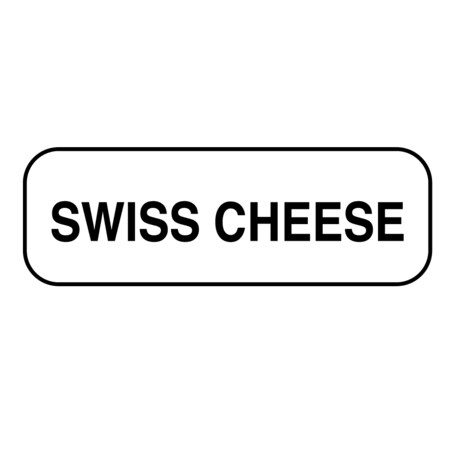 Swiss Cheese Label 1/2 X 1-1/2
